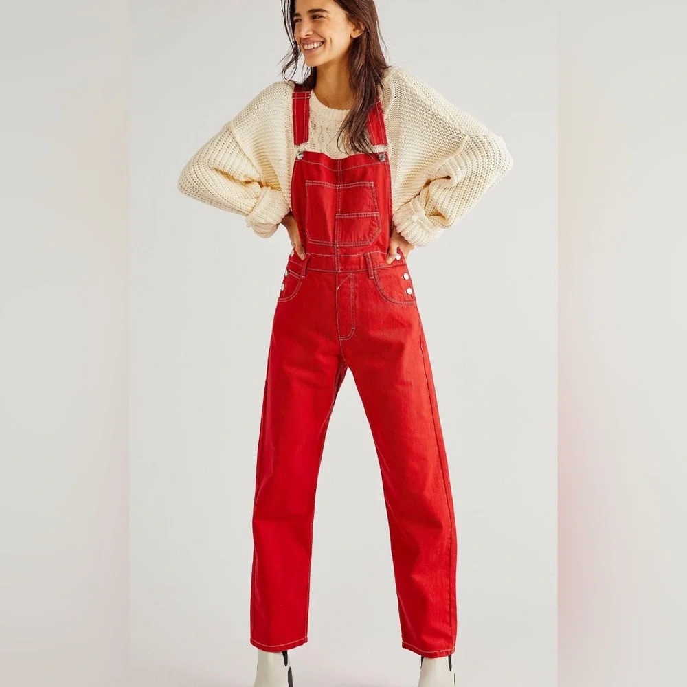 Free People Ziggy Denim Overalls - Picture 1 of 9